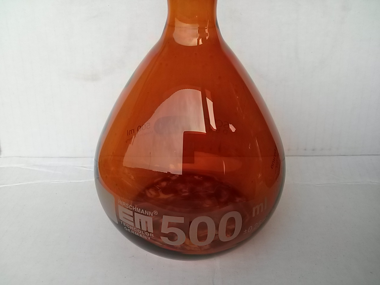 德國EM量瓶 (茶色) 500ml A級 PE蓋